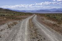 Straight Road in California Desert