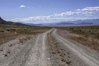 Straight Road in California Desert