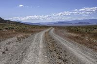 Straight Road in California Desert