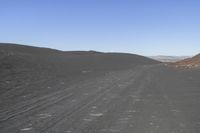 California Desert Terrain: A Clear Sky and Rugged Landscape