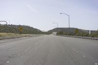 California Highway: Asphalt and Mountain Pass