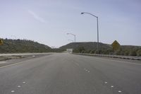 California Highway: Asphalt and Mountain Pass