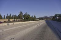 California Highway With Clear Skies and Trees
