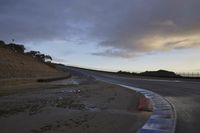 California Highway at Dawn: Bathed in Sunlight