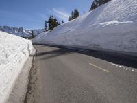 California Highway: Navigating the Mountain Pass in Winter
