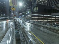 California Highway at Night: A Reflection of Urban Life