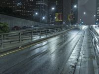 California Highway at Night: A Reflection of Urban Life