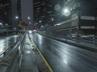California Highway at Night: A Reflection of Urban Life
