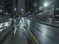 California Highway at Night: A Reflection of Urban Life