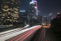 California Highway: Urban Night Light