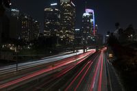 California Highway: Urban Night Light