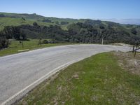 California Landscape: Clear Sky on a Mountain Pass