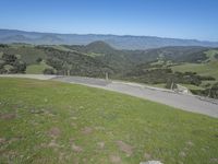 California Landscape: Mountain Pass Under Clear Sky