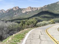 California Landscape: Mountain Range Under a Clear Sky