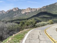 California Landscape: Mountain Range Under a Clear Sky