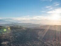 California Landscape: Mountain View and Sunshine