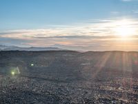 California Landscape: Mountain View and Sunshine