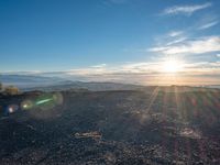 California Landscape: Mountain View and Sunshine