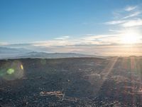 California Landscape: Mountain View and Sunshine