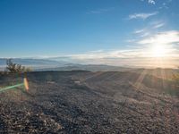 California Landscape: Mountain View and Sunshine