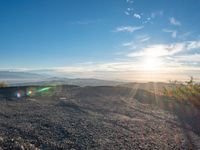 California Landscape: Mountain View and Sunshine