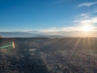 California Landscape: Mountain View and Sunshine