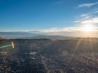 California Landscape: Mountain View and Sunshine