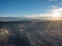 California Landscape: Mountain View and Sunshine