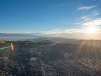 California Landscape: Mountain View and Sunshine