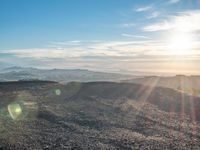 California Landscape: Mountain View and Sunshine