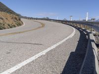 California Landscape: Nature and Trees with Yellow Line