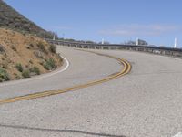 California Landscape: Nature and Trees with Yellow Line