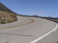 California Landscape: Nature and Trees with Yellow Line