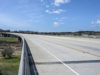 California Landscape: Road with Concrete Bridge