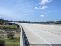 California Landscape: Road with Concrete Bridge