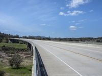 California Landscape: Road with Concrete Bridge