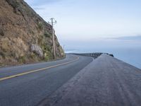 California Low Coastal Road at Dawn