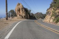 California's Malibu Mountains Landscape on a Bright Day