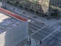 California Modern Architecture: Asphalt Road in Downtown LA