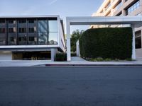 California's Modern Architecture Amid Clear Skies