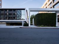 California's Modern Architecture Amid Clear Skies