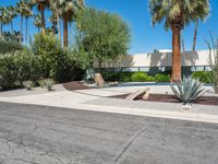 California Modern Architecture Residential Home on a Sunny Day in Palm Springs