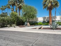 California Modern Architecture Residential Home on a Sunny Day in Palm Springs