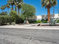 California Modern Architecture Residential Home on a Sunny Day in Palm Springs