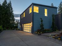 Modern Residential Home in California at Dawn