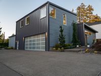 California Modern Villa Architecture under a Clear Sky