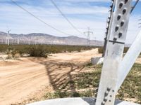 California's Mojave Desert: Dirt Roads Under Clear Skies