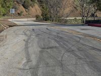 California Mountain Landscape: Asphalt Road