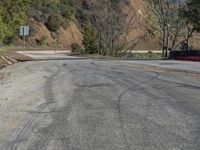 California Mountain Landscape: Asphalt Road