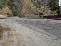 California Mountain Landscape: Asphalt Road